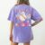 You Can't Scare Me I'm a Principal Halloween Teacher Women's Comfort Colors T-Shirt Back Print Violet