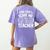 You Can't Scare Me I'm A Retired Teacher Ex-Teacher Teaching Women's Comfort Colors T-Shirt Back Print Violet