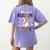 You Can't Scare Me I'm A Teacher Halloween Costume Women's Comfort Colors T-Shirt Back Print Violet