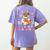 You Can't Scare Me I Teach High School Teacher Halloween Women's Comfort Colors T-Shirt Back Print Violet
