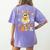 You Can't Scare Me I Teach Pre-K Halloween Teacher Ghost Women's Comfort Colors T-Shirt Back Print Violet