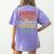 Capital Letters And Periods Bruh Teacher Grammar Kids Women's Comfort Colors T-Shirt Back Print Violet