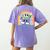 Career In Modeling AAC Teacher SLP SPED Communication Autism Women's Comfort Colors T-Shirt Back Print Violet