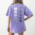 Cat Themed Artist Value Scale Educational Art Teacher Women's Comfort Colors T-Shirt Back Print Violet