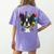 Celebration Event Birthday Party Boston Terrier Women's Comfort Colors T-Shirt Back Print Violet