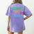 Chaos But Make It Academic Teacher Back To School Women's Comfort Colors T-Shirt Back Print Violet