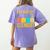Chemistry Teacher Element Science Student Chemist Women's Comfort Colors T-Shirt Back Print Violet