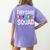 Childcare Daycare Squad Daycare Teacher Men Women Women's Comfort Colors T-Shirt Back Print Violet