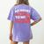 Childcare My Heart Belongs To Children Daycare Teacher Men Women Women's Comfort Colors T-Shirt Back Print Violet