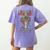 Childcare Provider Job Daycare Provider Daycare Teacher Women's Comfort Colors T-Shirt Back Print Violet