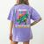 Childcare Providersaurus Daycare Teachers Women's Comfort Colors T-Shirt Back Print Violet Childcare Providersaurus Daycare Teachers Women's Comfort Colors T-Shirt Back Print Violet
