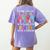 Childcare Teacher Negotiate With Toddlers Daycare Provider Men Women Girls Kids Women's Comfort Colors T-Shirt Back Print Violet