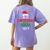 Is It Christmas Break Yet Teacher Xmas Winter Saying Women's Comfort Colors T-Shirt Back Print Violet