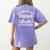 Christmas Be Nice To The Teacher Santa Is Watching Xmas Women's Comfort Colors T-Shirt Back Print Violet Christmas Be Nice To The Teacher Santa Is Watching Xmas Women's Comfort Colors T-Shirt Back Print Violet