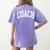Coach Trainer Instructor Teacher Women's Comfort Colors T-Shirt Back Print Violet Coach Trainer Instructor Teacher Women's Comfort Colors T-Shirt Back Print Violet