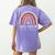 Coffee Gives Me Teacher Powers Leopard Rainbow Teacher Women's Comfort Colors T-Shirt Back Print Violet Coffee Gives Me Teacher Powers Leopard Rainbow Teacher Women's Comfort Colors T-Shirt Back Print Violet