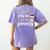 Coffee Gives Me Teacher Powers Teacher Women's Comfort Colors T-Shirt Back Print Violet