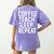 Coffee Teach Sleep Repeat Shirt Coffee Men Women Teacher Women's Comfort Colors T-Shirt Back Print Violet