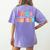 Color Special Education Squad Groovy Dream Team SPED Teacher Women's Comfort Colors T-Shirt Back Print Violet