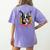 Colorful Boston Terrier Dog For Men Women Kids Women's Comfort Colors T-Shirt Back Print Violet