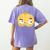 The Cool Bean Good Egg Teacher Halloween Costume Food Group Women's Comfort Colors T-Shirt Back Print Violet The Cool Bean Good Egg Teacher Halloween Costume Food Group Women's Comfort Colors T-Shirt Back Print Violet