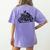 Cool Boston Terrier Riding a Motorcycle Biker Dog Lover For Men Women Kids Women's Comfort Colors T-Shirt Back Print Violet