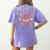 All The Cool Kids Are Reading Book Reading Teacher School Women's Comfort Colors T-Shirt Back Print Violet