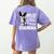 Coolest Boston Terrier Grandma Dog Women's Comfort Colors T-Shirt Back Print Violet