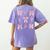 Coquette Bow Ballet Dance Teacher Coquette Women Dancing Women's Comfort Colors T-Shirt Back Print Violet