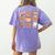 Coquette Bow Teacher Thanksgiving Fall Autumn Girls Women Women's Comfort Colors T-Shirt Back Print Violet Coquette Bow Teacher Thanksgiving Fall Autumn Girls Women Women's Comfort Colors T-Shirt Back Print Violet