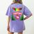 Crayon Box Fun Teacher Student Crayon Squad Halloween 2023 Women's Comfort Colors T-Shirt Back Print Violet Crayon Box Fun Teacher Student Crayon Squad Halloween 2023 Women's Comfort Colors T-Shirt Back Print Violet
