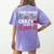 Crazy Teacher Men Women School Teachers Women's Comfort Colors T-Shirt Back Print Violet