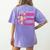 Created By God Called To Teacher Jesus Christian Teacher Women's Comfort Colors T-Shirt Back Print Violet