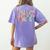 Created By God Chosen By Jesus Called To Be a Teacher Women's Comfort Colors T-Shirt Back Print Violet