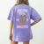 Creepin It Real Pre-K Monsters Halloween Preschool Teacher Women's Comfort Colors T-Shirt Back Print Violet