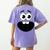 Creepy Carrots Face Teacher Halloween Costume Matching Women's Comfort Colors T-Shirt Back Print Violet Creepy Carrots Face Teacher Halloween Costume Matching Women's Comfort Colors T-Shirt Back Print Violet