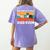 Cute Boston Terrier Best Boston Terrier Dad Ever Women's Comfort Colors T-Shirt Back Print Violet