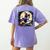 Cute Boston Terrier Halloween Costume Dog Lover Women Girls Women's Comfort Colors T-Shirt Back Print Violet