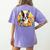 Cute Boston Terrier Spring Flower Garden Colorful Puppy Dog Women's Comfort Colors T-Shirt Back Print Violet