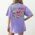 Cute Coquette Pencil Bow Christmas School Teacher Student Women's Comfort Colors T-Shirt Back Print Violet Cute Coquette Pencil Bow Christmas School Teacher Student Women's Comfort Colors T-Shirt Back Print Violet