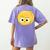 Cute Good Egg Teacher Halloween Costume Group The Big Cheese Women's Comfort Colors T-Shirt Back Print Violet
