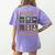 Cute Halloween Teacher Women's Comfort Colors T-Shirt Back Print Violet Cute Halloween Teacher Women's Comfort Colors T-Shirt Back Print Violet