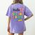 Cute Hello Second Grade Back To School Coquette Teacher Girl Women's Comfort Colors T-Shirt Back Print Violet Cute Hello Second Grade Back To School Coquette Teacher Girl Women's Comfort Colors T-Shirt Back Print Violet