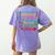 Cute Principal Nurse Lunch Lady Teacher Coach Homeschool Mom Women's Comfort Colors T-Shirt Back Print Violet