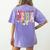 Cute Santas Favorite Para Christmas Paraprofessional Teacher Women's Comfort Colors T-Shirt Back Print Violet Cute Santas Favorite Para Christmas Paraprofessional Teacher Women's Comfort Colors T-Shirt Back Print Violet