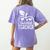 Cute Substitute Teacher Appreciation Men Women Women's Comfort Colors T-Shirt Back Print Violet