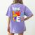 Cute Teach Love And Inspire Men Women Teacher Women's Comfort Colors T-Shirt Back Print Violet