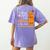 Cute Teacher Halloween For Women Men Teacher Pumpkin Women's Comfort Colors T-Shirt Back Print Violet