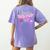 Cute Teacher Shirt 80's 90's Style Retro Old School Teacher For Men Women Women's Comfort Colors T-Shirt Back Print Violet