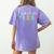 Cute Teacher Shirt Teacher Besties Women's Comfort Colors T-Shirt Back Print Violet